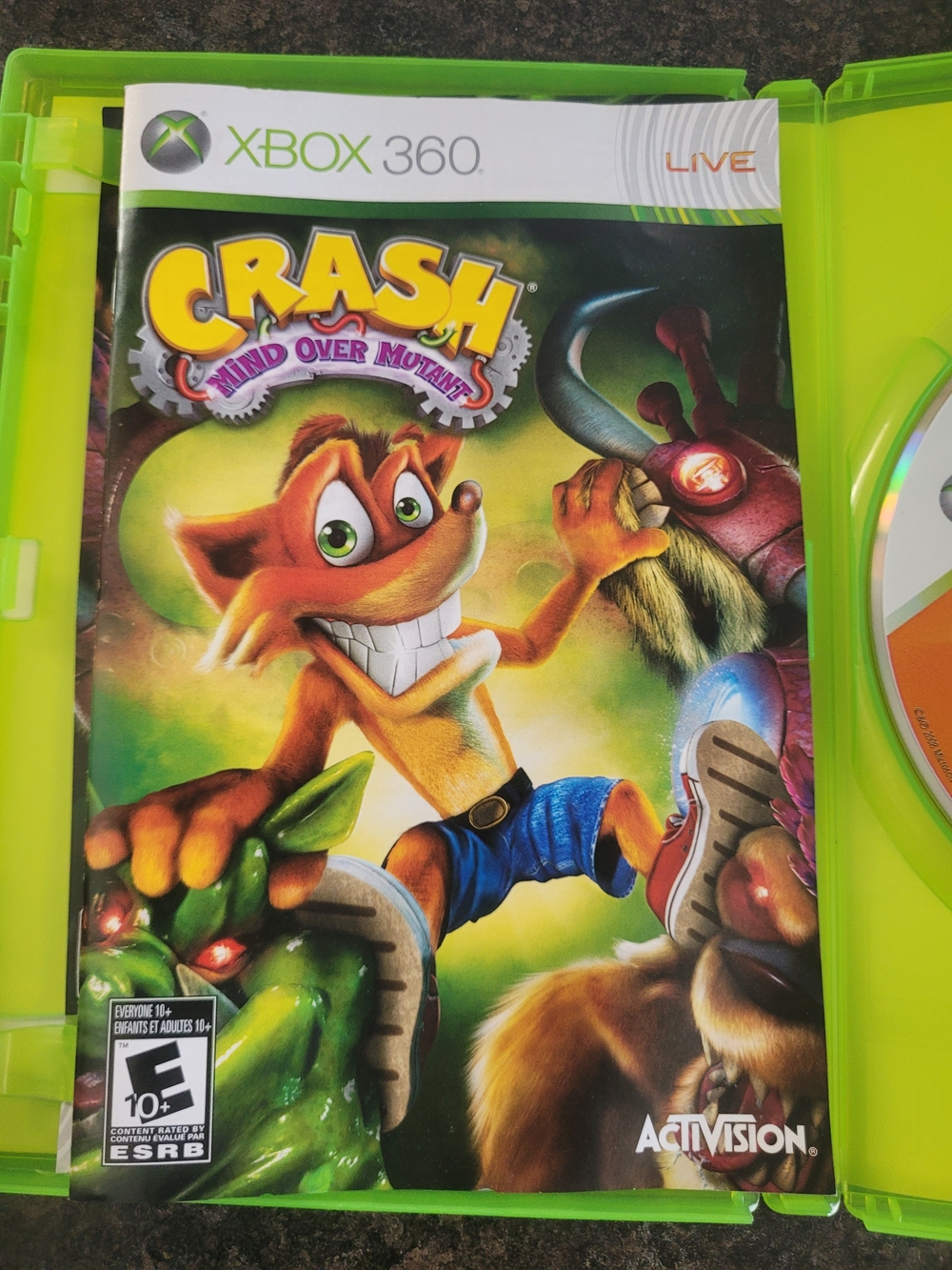 Xbox 360 Crash: Mind Over Mutant - Crash CIB - Picture 2 of 4